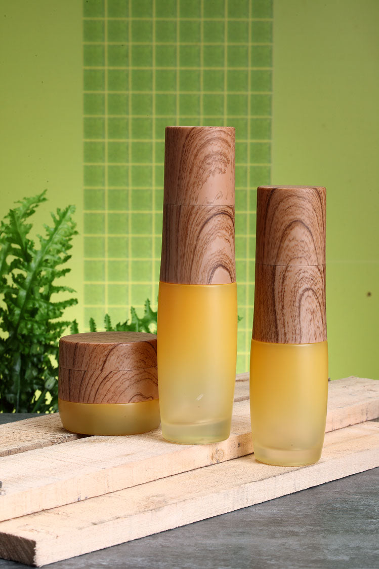 Varna Frosting Pump Custom Luxury Glass Jar