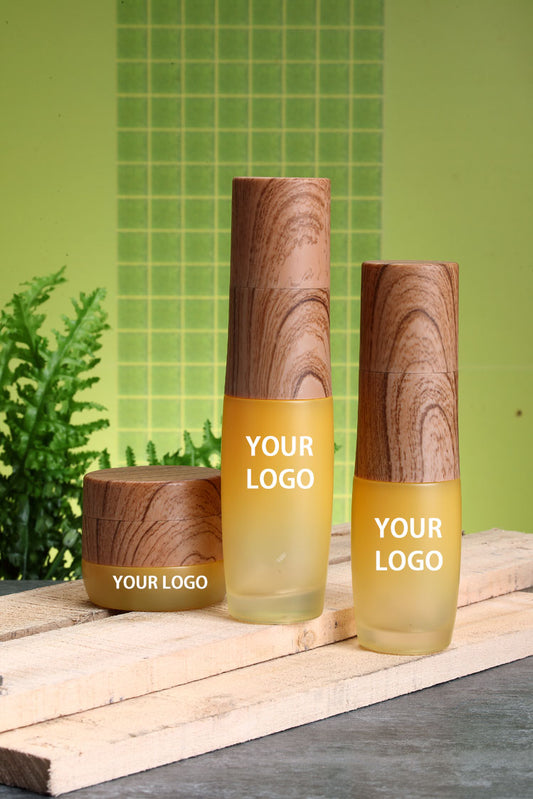 Varna Frosting Pump Custom Luxury Glass Jar