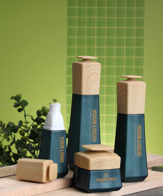 Bangkok Luxury Blue Wooden Cap Jars