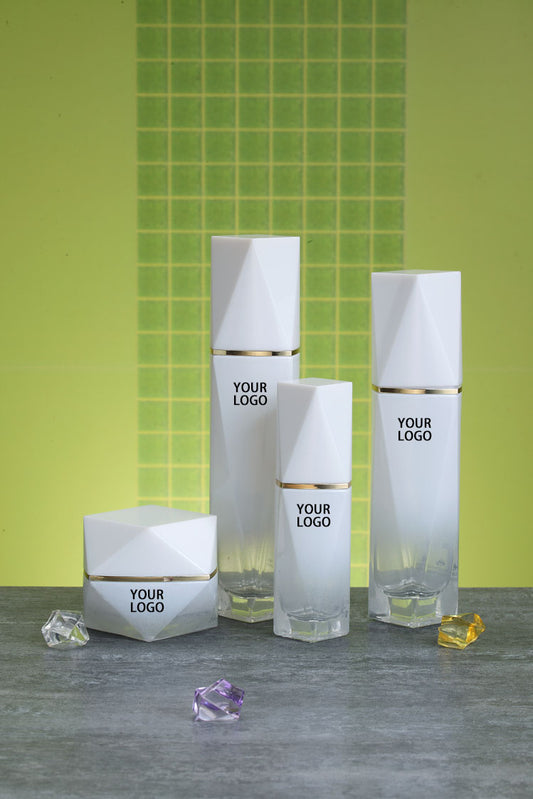 Vancouver Rhombus Cosmetic Lotion Glass Jars