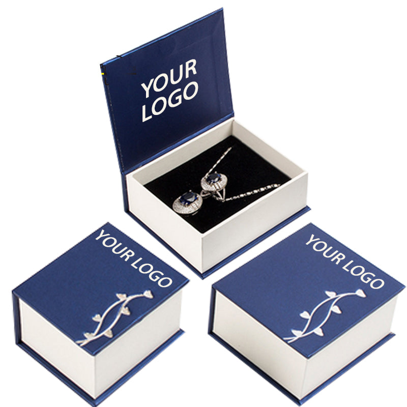 Florence Blue Book Shaped Paper Bag (set)