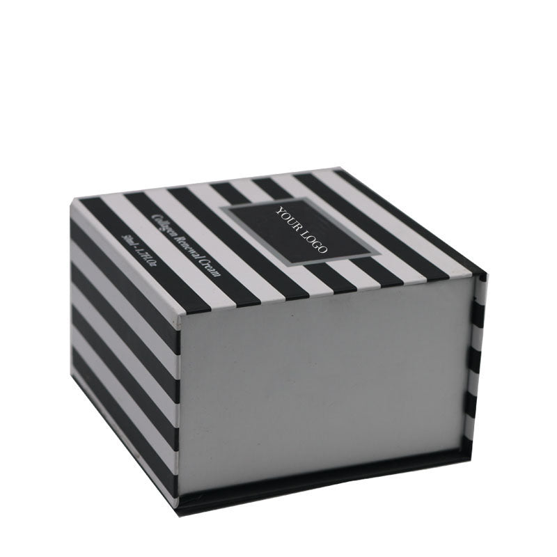 Florence Black and White Book Shaped Cosmetic Box