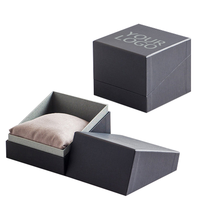 Deluxe Black Paperboard Watch Box