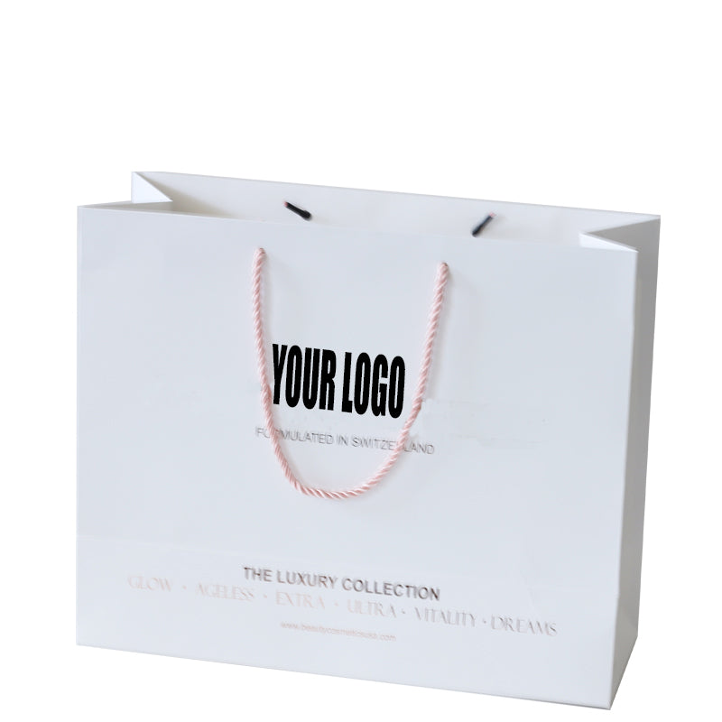 White Cotton Rope Shopping Paper Bag