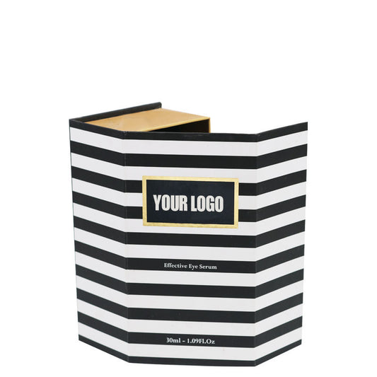 Florence Black and White Book Shaped Cosmetic Box